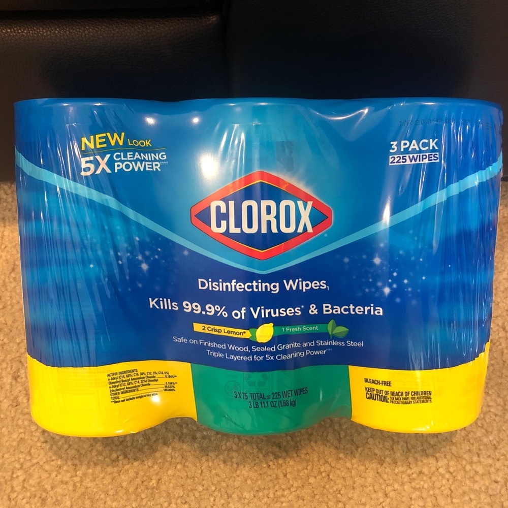 3pk Clorox Wipes